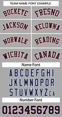 Gray Navy-Orange Classic Team Basketball Jersey 3