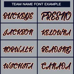 Gray Navy Orange-White Classic Style Hockey Jersey 3