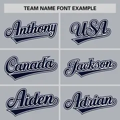 Gray Navy Pinstripe Raglan Sleeves Baseball Jersey 3