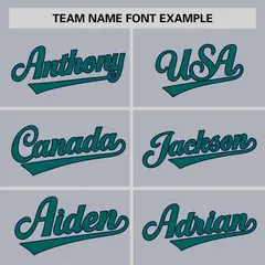 Gray Navy Raglan Sleeves Authentic Baseball Jersey 3