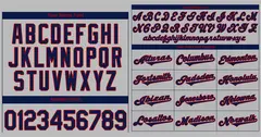 Gray Navy-Red Authentic Classic Baseball Jersey 3