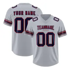 Gray Navy Retro Sleeve Line Authentic Football Jersey