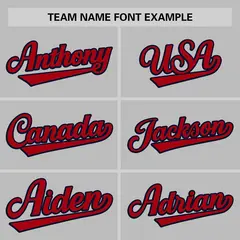 Gray Navy Thorns Ribbed Authentic Classic Baseball Jersey 3