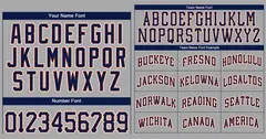 Gray Navy-White Authentic Classic Baseball Jersey 3