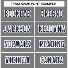 Gray Navy-White Classic Style Authentic Football Jersey 3