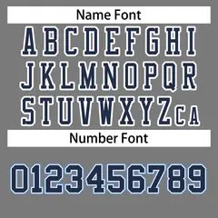 Gray Navy-White Classic Style Authentic Football Jersey 4