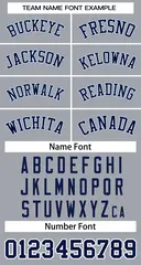 Gray Navy-White Classic Team Basketball Jersey 3