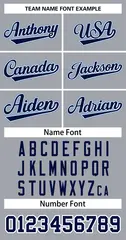 Gray Navy-White Classic Team Basketball Jersey 3