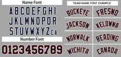 Gray Navy-White Classic Two-Button Softball Jersey 3