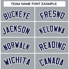 Gray Navy-White Classic Varsity Full-Snap Letterman Jacket 3