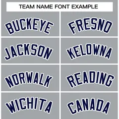 Gray Navy-White Classic Varsity Full-Snap Letterman Jacket 5