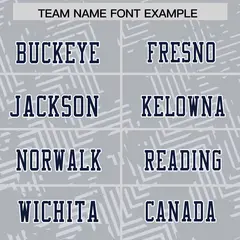 Gray Navy-White Graffiti Line Authentic Football Jersey 3