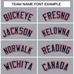 Gray Navy White Raglan Varsity Full-Snap Letterman Jacket 5