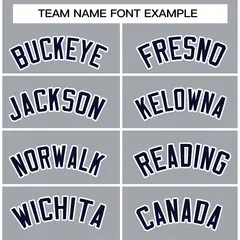 Gray Navy White Raglan Varsity Full-Snap Letterman Jacket 5