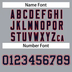 Gray Navy White-Red Classic Style Hockey Jersey 3