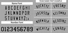 Gray Navy-White Stripe Fashion Baseball Jersey 3