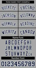 Gray Navy-White Striped Sleeveless Fashion Baseball Jersey 5