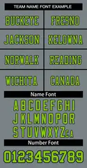 Gray Neon Green-Neon Green Football Jersey 5