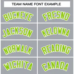 Gray Neon Green-White Varsity Full-Snap Letterman Jacket 5