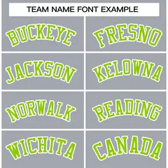 Gray Neon Green-White Varsity Full-Snap Letterman Jacket 5