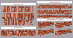 Gray Orange-Black Authentic Classic Baseball Jersey 3
