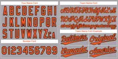 Gray Orange-Black Authentic Classic Baseball Jersey 3
