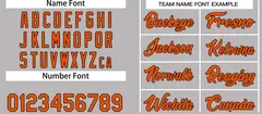 Gray Orange-Black Classic Casual Basketball Jersey 3