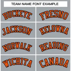 Gray Orange-Black Full-Snap Varsity Letterman Jacket 3