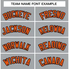 Gray Orange-Black Raglan Sleeves Varsity Full-Snap Letterman Jacket 3