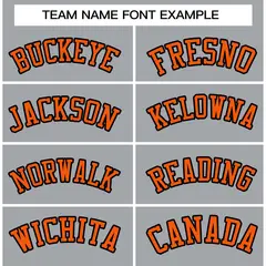 Gray Orange-Black Raglan Sleeves Varsity Full-Snap Letterman Jacket 3