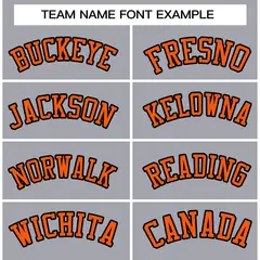 Gray Orange-Black Raglan Sleeves Varsity Full-Snap Letterman Jacket 5