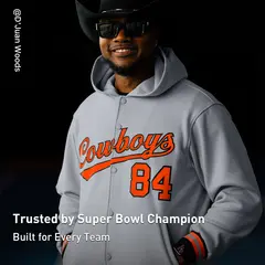Gray Orange-Black Varsity Full-Snap Letterman Jacket Hoodie 2