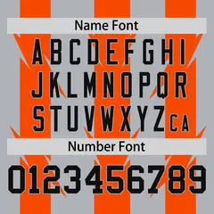 Gray Orange Blade Pattern Raglan Baseball Jersey 4