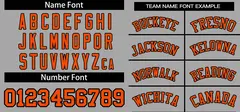 Gray Orange Classic Authentic Pullover Baseball Jersey 3
