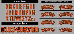 Gray Orange Classic Authentic Pullover Baseball Jersey 3