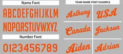 Gray Orange Classic Basketball Uniform Jersey 4