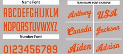 Gray Orange Classic Casual Basketball Jersey 3
