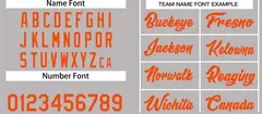 Gray Orange Classic Casual Basketball Jersey 3