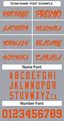 Gray Orange Classic Team Basketball Jersey 3