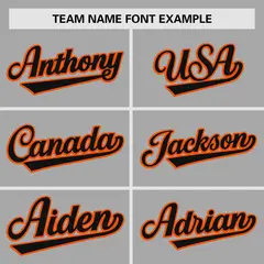 Gray Orange Raglan Sleeves Authentic Baseball Jersey 3