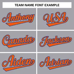 Gray Orange-Royal Classic Varsity Full-Snap Letterman Jacket 3