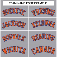 Gray Orange-Royal Classic Varsity Full-Snap Letterman Jacket 3