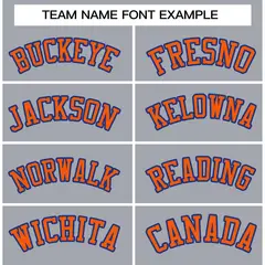 Gray Orange-Royal Classic Varsity Full-Snap Letterman Jacket 5