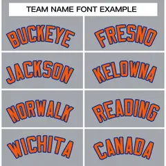 Gray Orange-Royal Classic Varsity Full-Snap Letterman Jacket 5