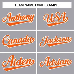 Gray Orange-White Classic Varsity Full-Snap Letterman Jacket 3