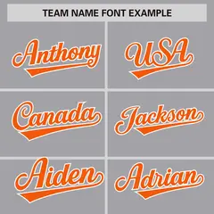 Gray Orange-White Color Block Varsity Letterman Jacket 3