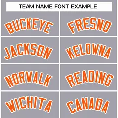 Gray Orange-White Raglan Varsity Letterman Full-Snap Jacket 3
