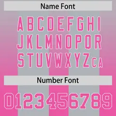 Gray Pink Gradient Vertical Stripe Team Football Jersey 4