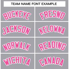 Gray Pink-White Classic Varsity Full-Snap Letterman Jacket 3