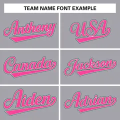 Gray Pink-White Classic Varsity Full-Snap Letterman Jacket 3